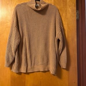 American eagle L/XL chunky knit tan sweater